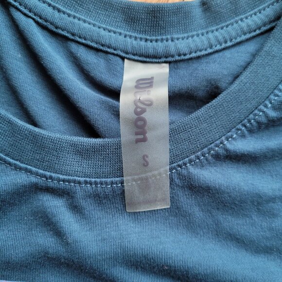 Wilson Scenic Tech Women's Tennis T-Shirt Majolica Blue S - Picture 4 of 9